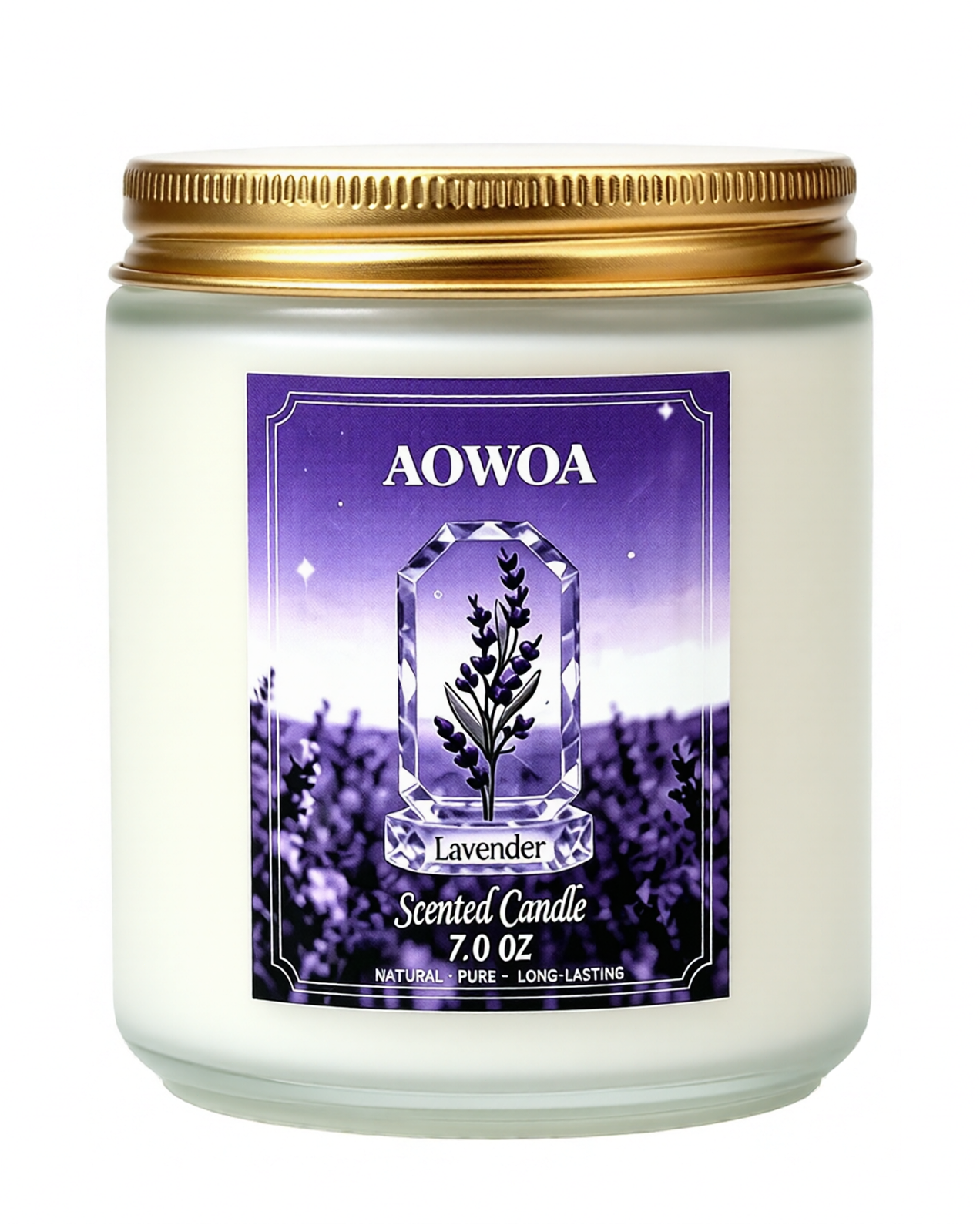 AOWOA Eucalyptus & Mint Scented Jar Candle, Large 19.4oz Natural Soy Wax, 110-Hour Long Lasting Non-Toxic Clean Burning, Fresh Smelling Home Aromatherapy for Spa Stress Relief, Gifts for Men Women